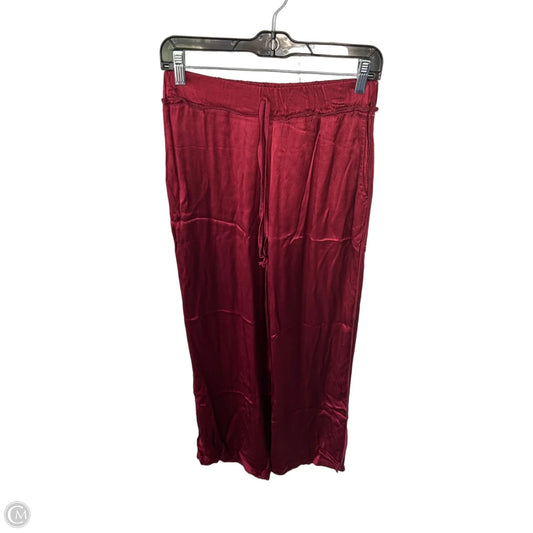 Pants Wide Leg By Cme In Red, Size: Osfm