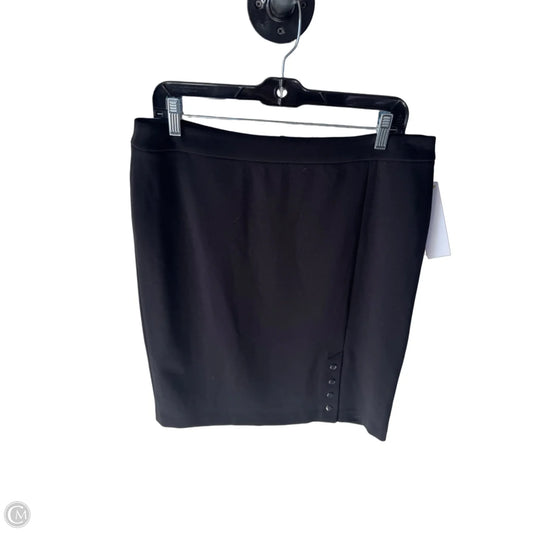 Skirt Midi By Calvin Klein In Black, Size: 12