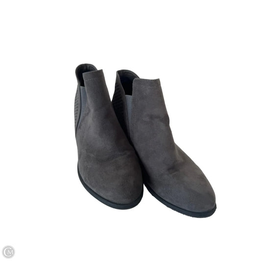 Boots Ankle Heels By Mia In Grey, Size: 8