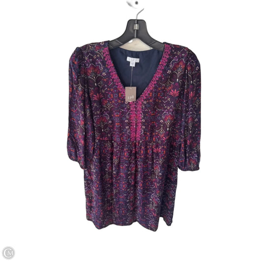 Dress Casual Short By J. Jill In Pink & Purple, Size: Xs