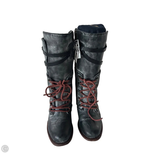 Boots Knee Flats By Freebird In Grey, Size: 8