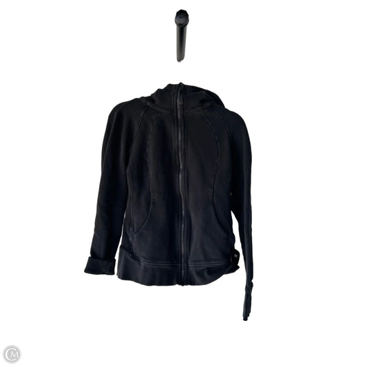 Athletic Sweatshirt Hoodie By Lululemon In Black, Size: M