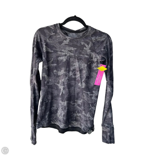 Athletic Top Long Sleeve Crewneck By Lululemon In Grey, Size: S