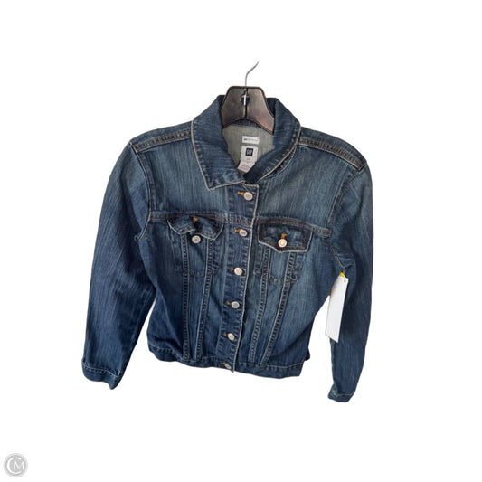Jacket Denim By Gap In Blue Denim, Size: S