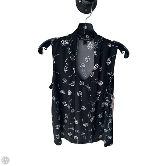 Top Sleeveless By Banana Republic In Black & White, Size: S