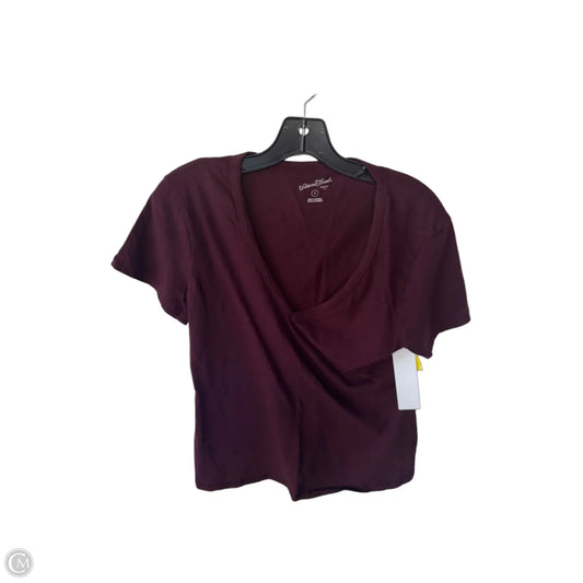 Top Short Sleeve Basic By Universal Thread In Red, Size: S