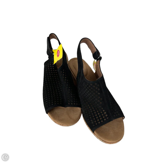 Sandals Heels Wedge By Rockport In Black & Brown, Size: 8