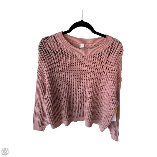 Sweater By Old Navy In Pink, Size: 2x