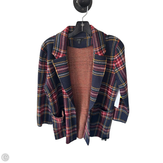Blazer By J. Crew In Blue & Red, Size: Xs