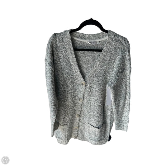 Sweater Cardigan By Rd Style In Grey & White, Size: L