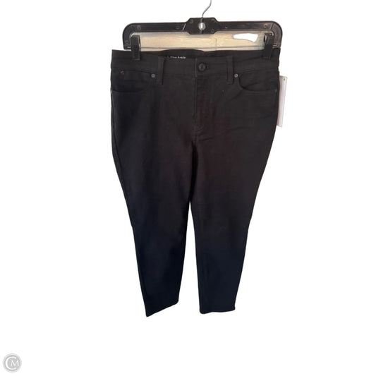 Jeans Skinny By Talbots In Black Denim, Size: 6p