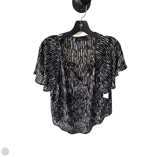 Top Short Sleeve By Apt 9 In Black & Brown, Size: S