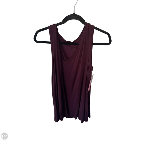 Top Sleeveless Basic By Lane Bryant In Maroon, Size: L