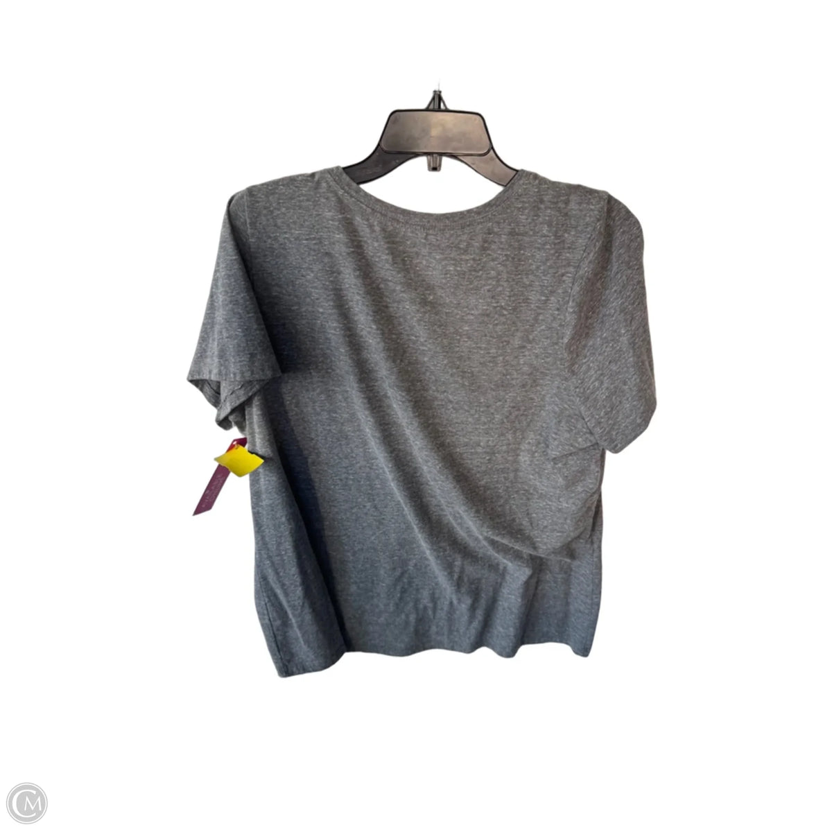 Top Short Sleeve Basic By Lane Bryant In Grey, Size: 1x