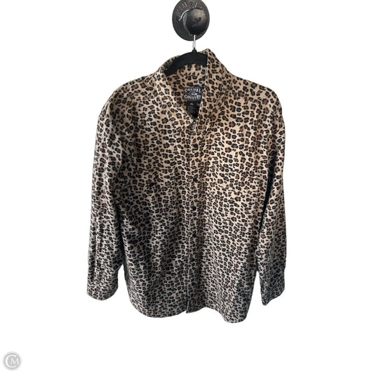 Top Long Sleeve By Clothes Mentor In Animal Print, Size: Xl