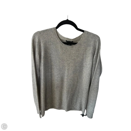 Sweater Cashmere By Cmb In Grey & Silver, Size: L