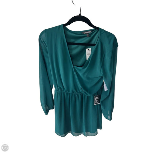 Dress Casual Short By Express In Green, Size: M