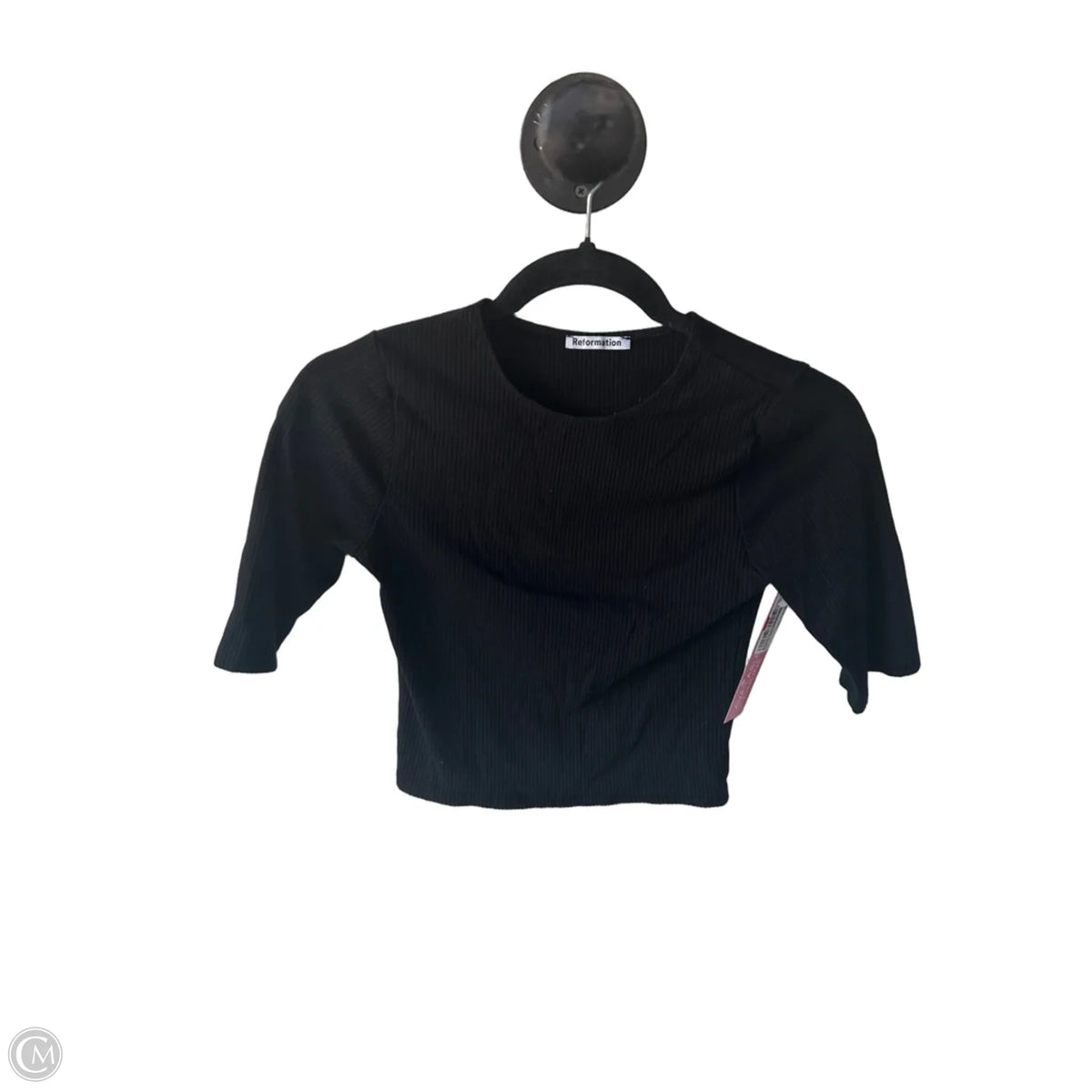 Top Short Sleeve Basic By Reformation In Black, Size: S