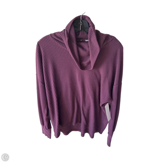 Top Long Sleeve By Loft In Purple, Size: L