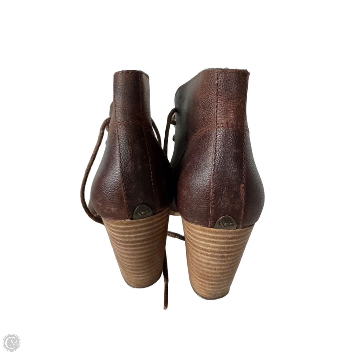 Boots Designer By Ugg In Brown, Size: 8