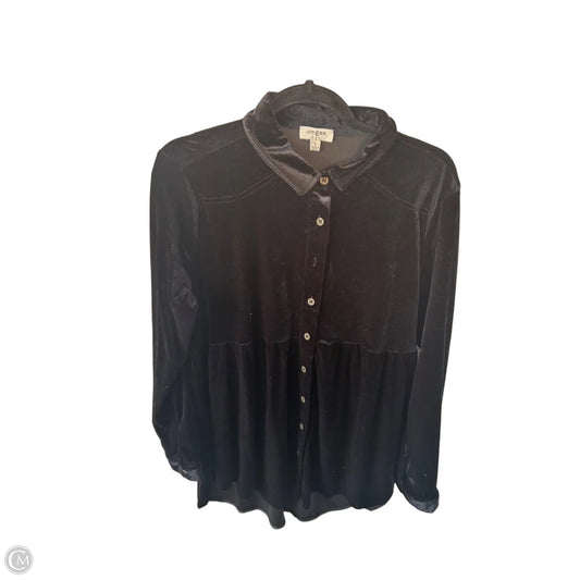 Tunic Long Sleeve By Umgee In Black, Size: L