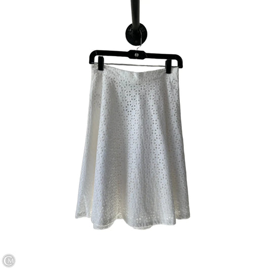 Skirt Midi By Ann Taylor In White, Size: 4p