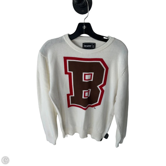 Sweater By Clothes Mentor In Brown & Cream, Size: M