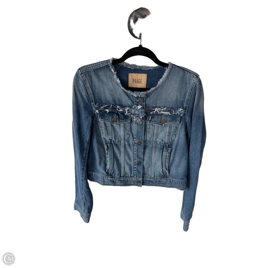 Jacket Denim By Paige In Blue Denim, Size: S