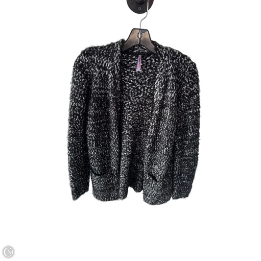 Sweater Cardigan By Love By Design In Black & White, Size: M