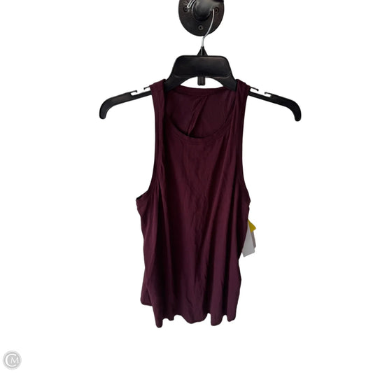 Athletic Tank Top By Lululemon In Maroon, Size: M