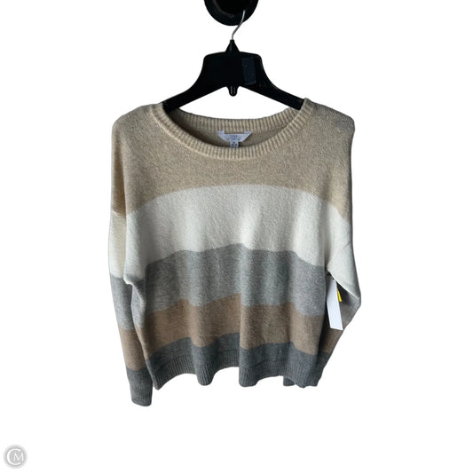 Sweater By Time And Tru In Grey & Tan, Size: Xl