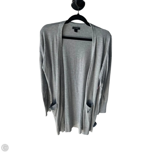 Sweater Cardigan By Halogen In Grey, Size: L