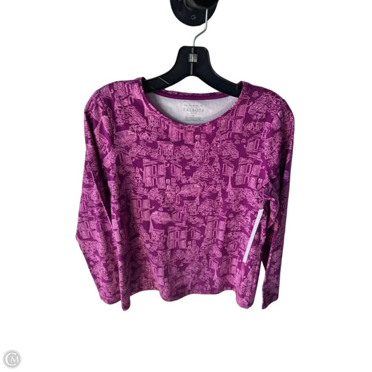 Top Long Sleeve By Talbots In Pink & Purple, Size: Mp