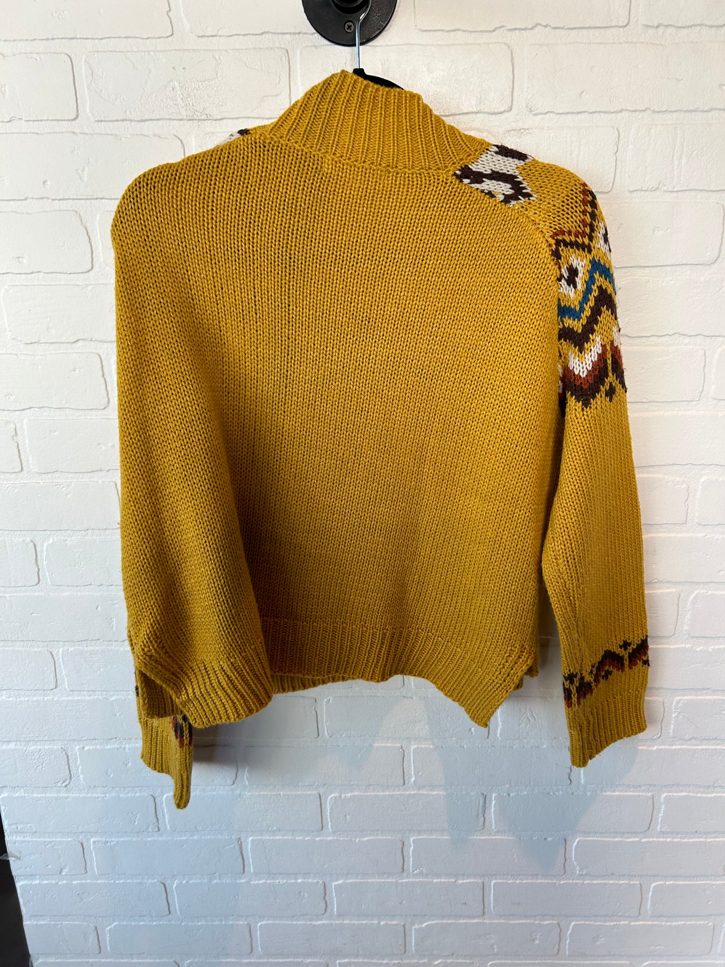 Sweater By Clothes Mentor In Yellow, Size: L