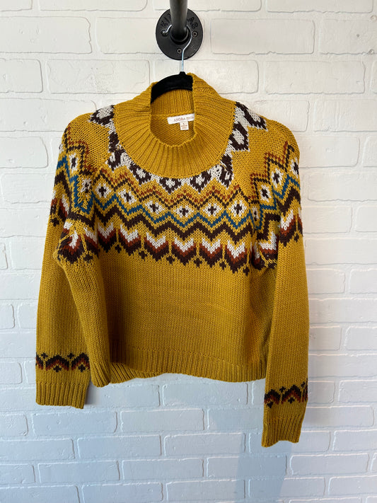 Sweater By Clothes Mentor In Yellow, Size: L