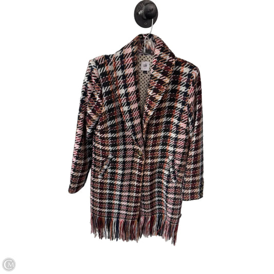 Coat Peacoat By Cabi In Black & Orange, Size: S