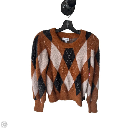 Sweater By Evereve In Brown & Grey, Size: Xs