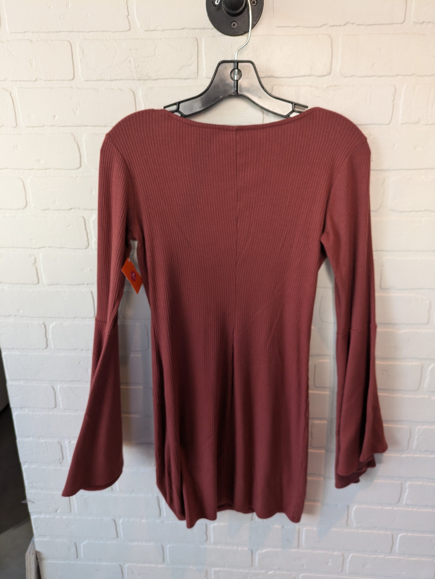 Tunic Long Sleeve By Clothes Mentor In Rust, Size: M