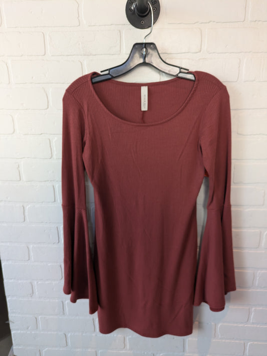 Tunic Long Sleeve By Clothes Mentor In Rust, Size: M