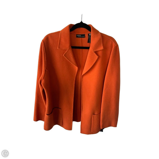 Coat Wool By Valerie Stevens In Orange, Size: M