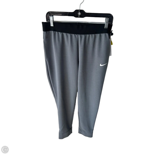 Athletic Pants By Nike In Grey, Size: M