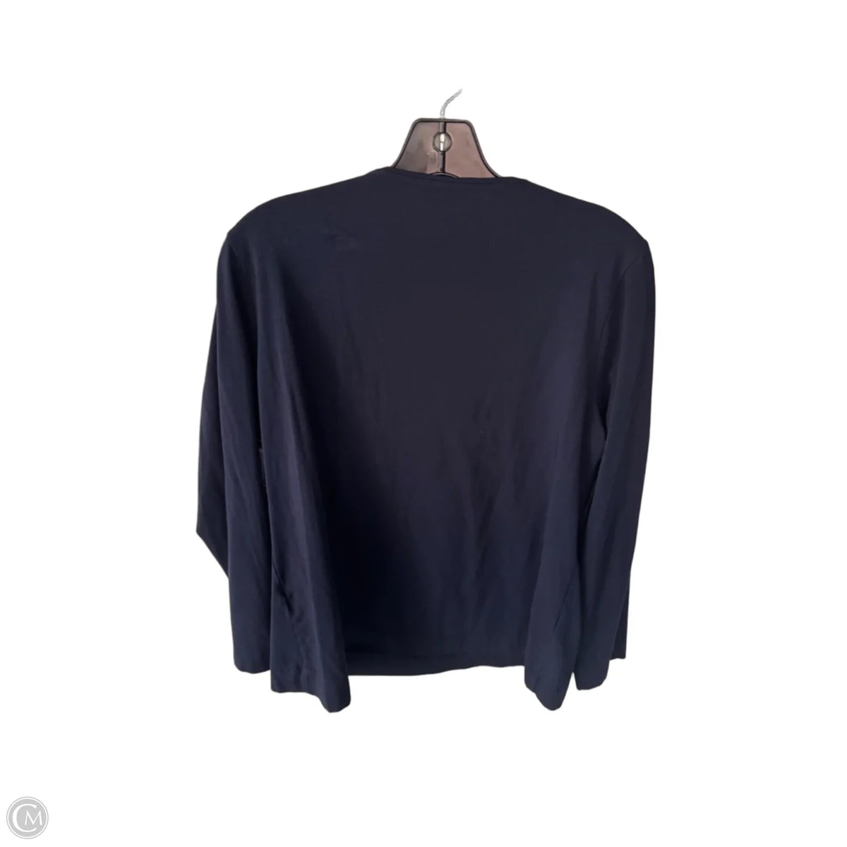 Top 3/4 Sleeve Basic By Chicos In Navy, Size: L