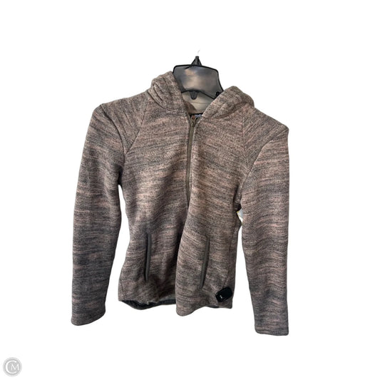 Sweatshirt Hoodie By Clothes Mentor In Grey & Pink, Size: Xs