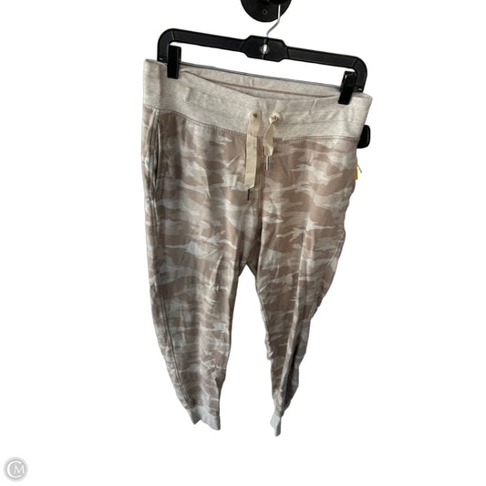 Athletic Pants By Athleta In Cream & Tan, Size: M