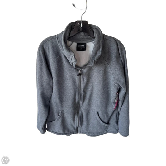Athletic Jacket By Skechers In Grey, Size: Xl