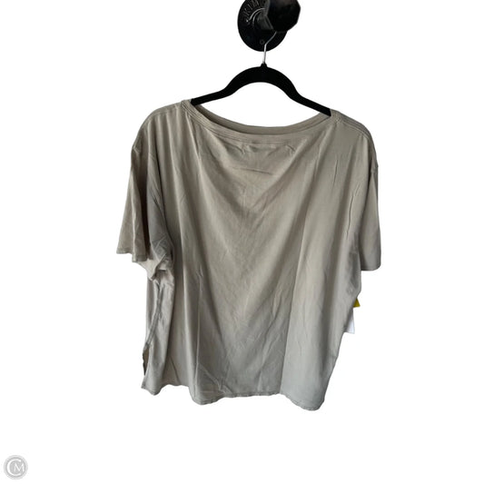 Athletic Top Short Sleeve By Lululemon In Tan, Size: Xl