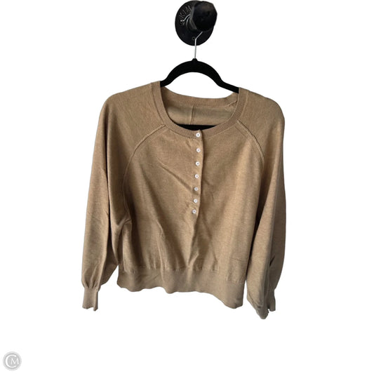 Sweater By Cme In Tan, Size: L