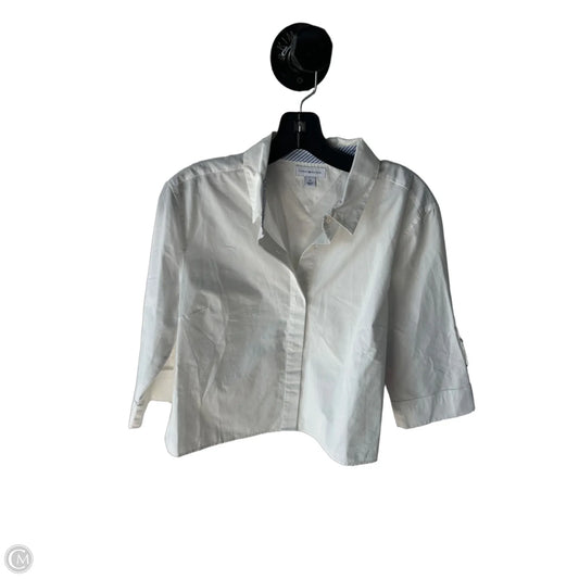 Top 3/4 Sleeve By Tommy Hilfiger In White, Size: M