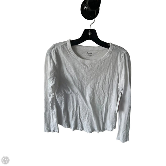 Top Long Sleeve Basic By Madewell In White, Size: M
