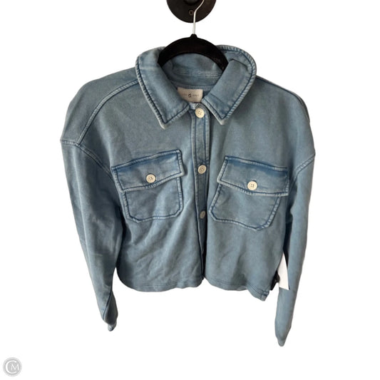Jacket Shirt By Lou And Grey In Blue, Size: S